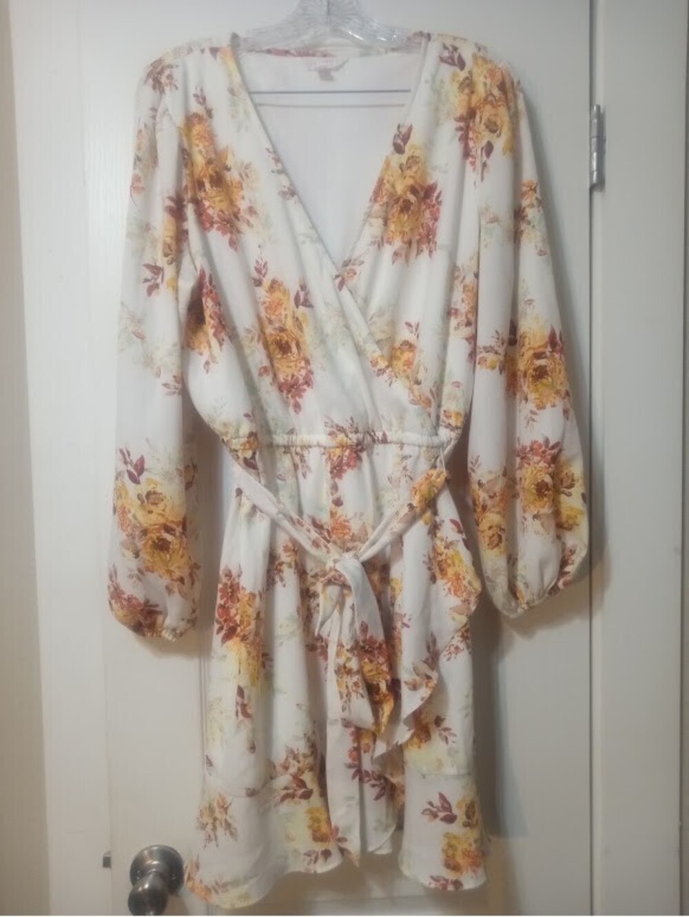 Lauren Conrad Floral Wrap Dress | Size XL | Romantic GUC - Picture 1 of 6